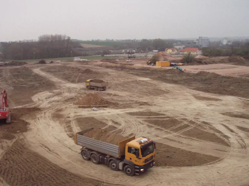 Zistersdorf (AT)-Construction works, 2007
